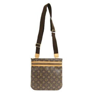 Louis Vuitton Pochette Bosphore Canvas Shoulder Bag Brown